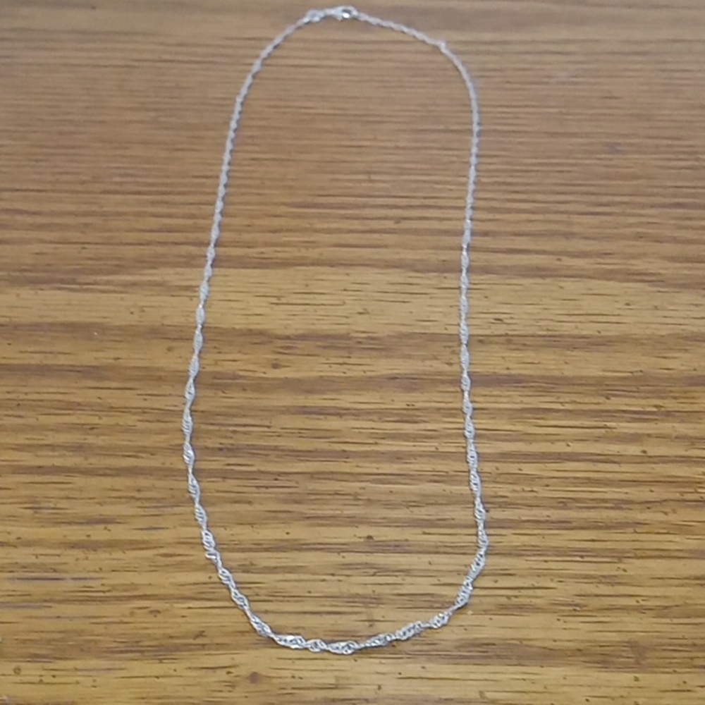 Sterling silver wave chain (22", 24")